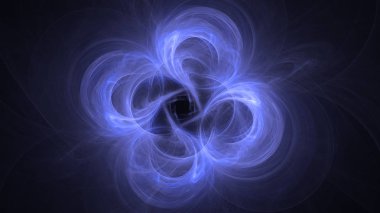 Soyut fraktal ışık arkaplanı 3 boyutlu oluşturuluyor