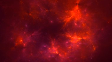 Soyut fraktal ışık arkaplanı 3 boyutlu oluşturuluyor