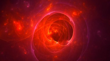 Soyut fraktal ışık arkaplanı 3 boyutlu oluşturuluyor