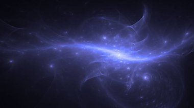 Soyut fraktal ışık arkaplanı 3 boyutlu oluşturuluyor