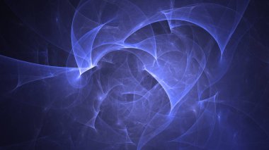 Soyut fraktal ışık arkaplanı 3 boyutlu oluşturuluyor