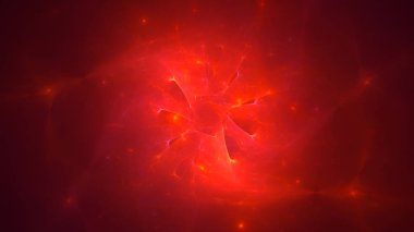 Soyut fraktal ışık arkaplanı 3 boyutlu oluşturuluyor