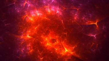 Soyut fraktal ışık arkaplanı 3 boyutlu oluşturuluyor