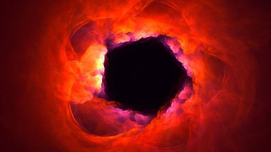 Soyut fraktal ışık arkaplanı 3 boyutlu oluşturuluyor