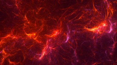 Soyut fraktal ışık arkaplanı 3 boyutlu oluşturuluyor