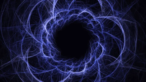 Soyut fraktal ışık arkaplanı 3 boyutlu oluşturuluyor