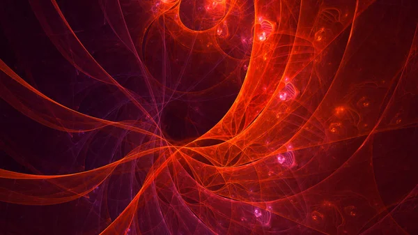 Soyut fraktal ışık arkaplanı 3 boyutlu oluşturuluyor