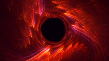 Soyut fraktal ışık arkaplanı 3 boyutlu oluşturuluyor