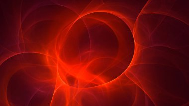 Soyut fraktal ışık arkaplanı 3 boyutlu oluşturuluyor