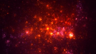 Soyut fraktal ışık arkaplanı 3 boyutlu oluşturuluyor