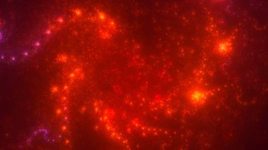 Soyut fraktal ışık arkaplanı 3 boyutlu oluşturuluyor