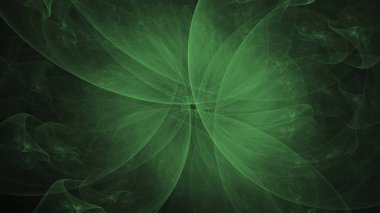 Soyut fraktal ışık arkaplanı 3 boyutlu oluşturuluyor