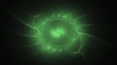 Soyut fraktal ışık arkaplanı 3 boyutlu oluşturuluyor