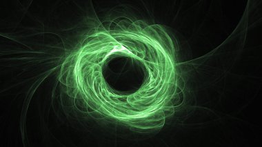 Soyut fraktal ışık arkaplanı 3 boyutlu oluşturuluyor