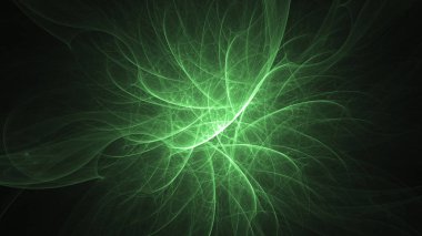 Soyut fraktal ışık arkaplanı 3 boyutlu oluşturuluyor