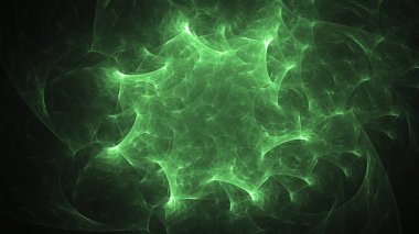 Soyut fraktal ışık arkaplanı 3 boyutlu oluşturuluyor