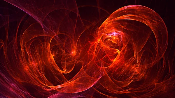 Soyut fraktal ışık arkaplanı 3 boyutlu oluşturuluyor