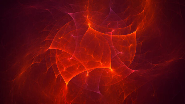3D rendering abstract fractal light background