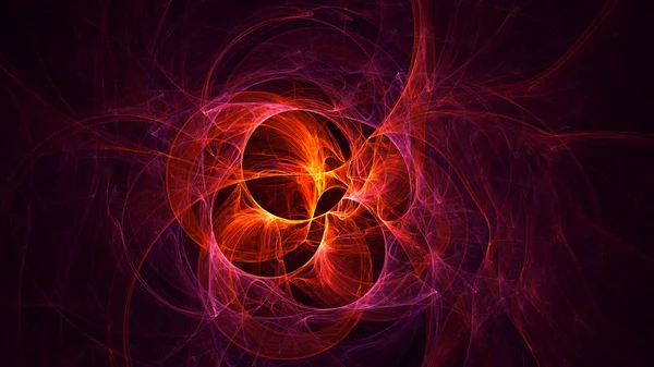 Soyut fraktal ışık arkaplanı 3 boyutlu oluşturuluyor