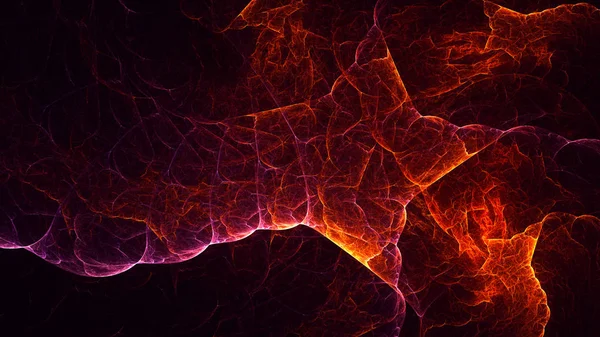 Soyut fraktal ışık arkaplanı 3 boyutlu oluşturuluyor