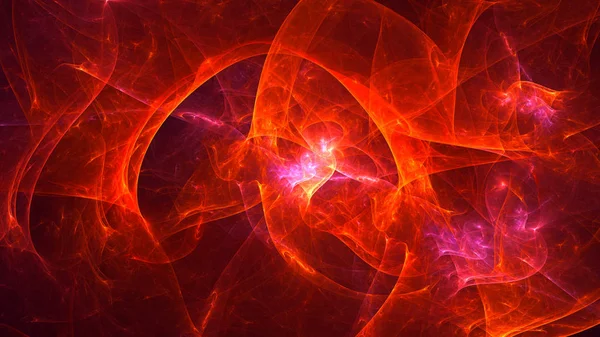 Soyut fraktal ışık arkaplanı 3 boyutlu oluşturuluyor