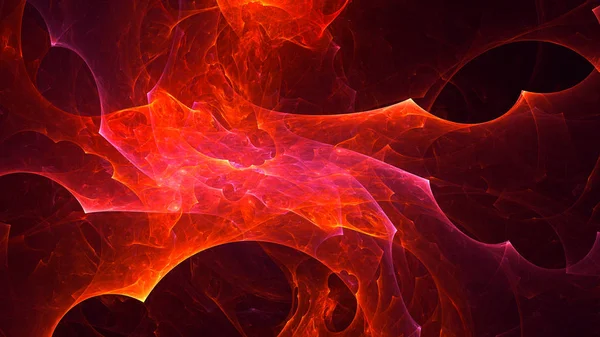 Soyut fraktal ışık arkaplanı 3 boyutlu oluşturuluyor