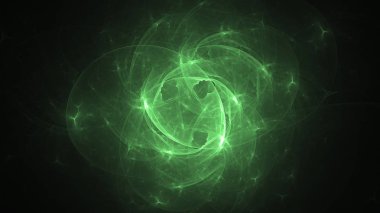 Soyut fraktal ışık arkaplanı 3 boyutlu oluşturuluyor