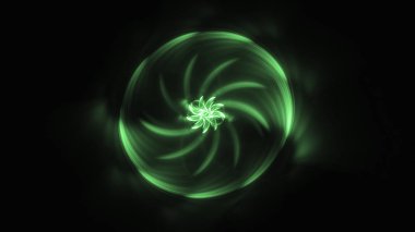 Soyut fraktal ışık arkaplanı 3 boyutlu oluşturuluyor