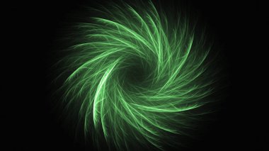 Soyut fraktal ışık arkaplanı 3 boyutlu oluşturuluyor