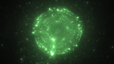 Soyut fraktal ışık arkaplanı 3 boyutlu oluşturuluyor