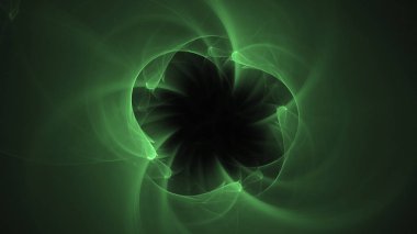 Soyut fraktal ışık arkaplanı 3 boyutlu oluşturuluyor