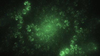 Soyut fraktal ışık arkaplanı 3 boyutlu oluşturuluyor