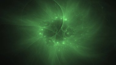 Soyut fraktal ışık arkaplanı 3 boyutlu oluşturuluyor