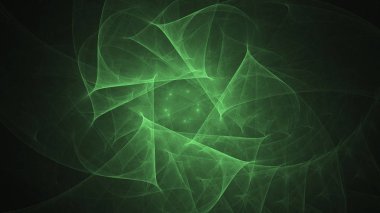 Soyut fraktal ışık arkaplanı 3 boyutlu oluşturuluyor