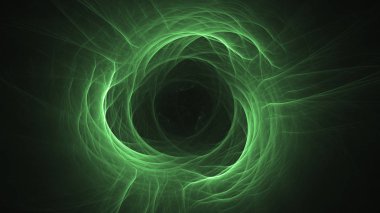 Soyut fraktal ışık arkaplanı 3 boyutlu oluşturuluyor