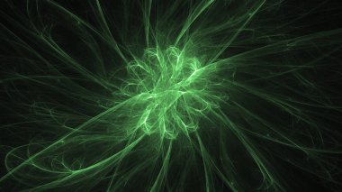 Soyut fraktal ışık arkaplanı 3 boyutlu oluşturuluyor