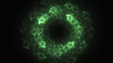 Soyut fraktal ışık arkaplanı 3 boyutlu oluşturuluyor