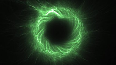 Soyut fraktal ışık arkaplanı 3 boyutlu oluşturuluyor