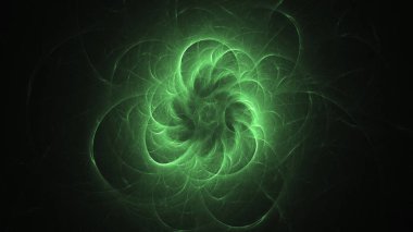 Soyut fraktal ışık arkaplanı 3 boyutlu oluşturuluyor