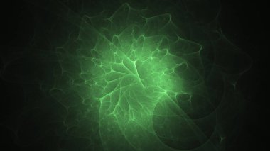 Soyut fraktal ışık arkaplanı 3 boyutlu oluşturuluyor