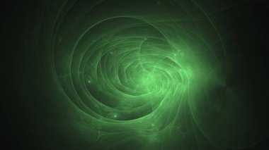 Soyut fraktal ışık arkaplanı 3 boyutlu oluşturuluyor