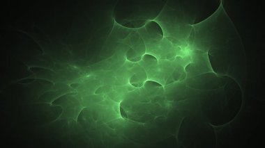 Soyut fraktal ışık arkaplanı 3 boyutlu oluşturuluyor