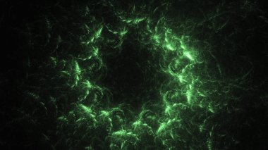 Soyut fraktal ışık arkaplanı 3 boyutlu oluşturuluyor