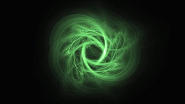 Soyut fraktal ışık arkaplanı 3 boyutlu oluşturuluyor