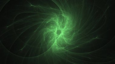 Soyut fraktal ışık arkaplanı 3 boyutlu oluşturuluyor