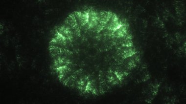 Soyut fraktal ışık arkaplanı 3 boyutlu oluşturuluyor