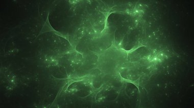 Soyut fraktal ışık arkaplanı 3 boyutlu oluşturuluyor