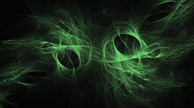 Soyut fraktal ışık arkaplanı 3 boyutlu oluşturuluyor