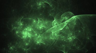 Soyut fraktal ışık arkaplanı 3 boyutlu oluşturuluyor