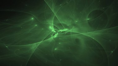 Soyut fraktal ışık arkaplanı 3 boyutlu oluşturuluyor